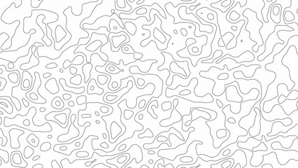 Seamless fractal lines background. Topographic map like abstract backdrop.