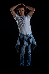 Cool young rocker man