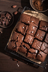 Chocolate brownie dessert