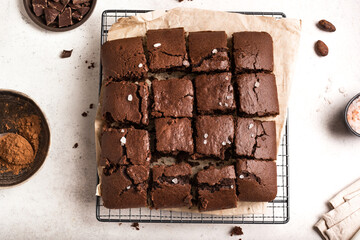 Chocolate brownie dessert