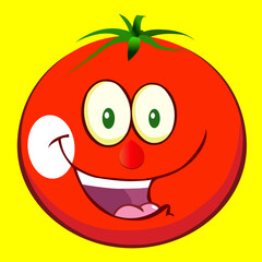 Tomato cute vector realistic design 