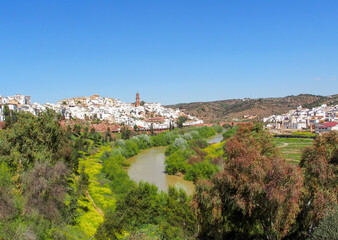 Fototapeta na wymiar Vista de la localidad de Montoro. Córdoba, Andalucía, España.