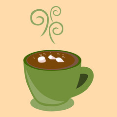 Realistic coffee cup vector illustration design