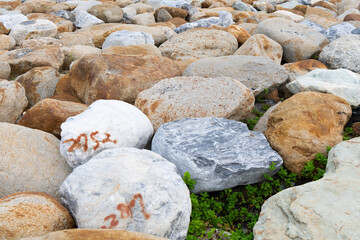 Granite or marble on the beach as a background（Hualien, Taiwan）