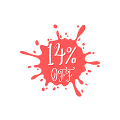14% off ink red sale abstract discount	
