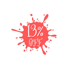 13% off ink red sale abstract discount	