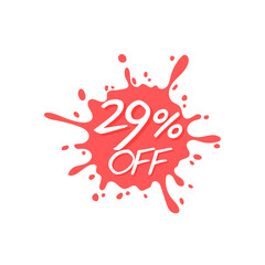29% off ink red sale abstract discount	