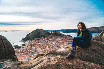 Naklejka premium atardecer