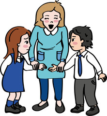 conflict solution kids and teacher