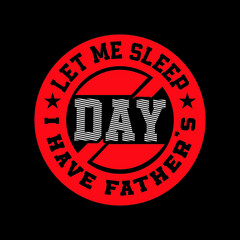 father's day typography & vector graphic t-shirt design tymplate