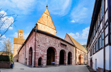 Fototapeta na wymiar Leutkirche in Alpirsbach in Black Forest, Germany