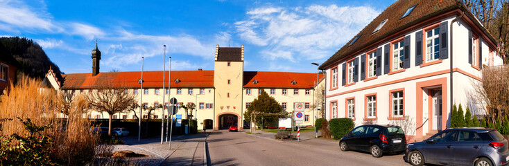 Citygate of the idyllic village Wolfach, Ordenaukreis, Black Forest, Germany