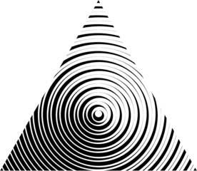 Isolated Abstract Geometric Line Design Element