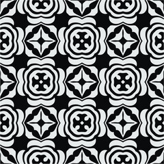 Vector monochrome pattern, Abstract texture for fabric print, card, table cloth, furniture, banner, cover, invitation, decoration, wrapping.seamless repeating pattern.Black and 
white color.