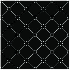 Naklejka premium Vector monochrome pattern, Abstract texture for fabric print, card, table cloth, furniture, banner, cover, invitation, decoration, wrapping.seamless repeating pattern.Black and white color.