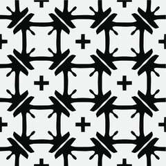 Vector monochrome pattern, Abstract texture for fabric print, card, table cloth, furniture, banner, cover, invitation, decoration, wrapping.seamless repeating pattern.Black and 
white color.