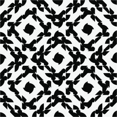 Vector monochrome pattern, Abstract texture for fabric print, card, table cloth, furniture, banner, cover, invitation, decoration, wrapping.seamless repeating pattern.Black and 
white color.