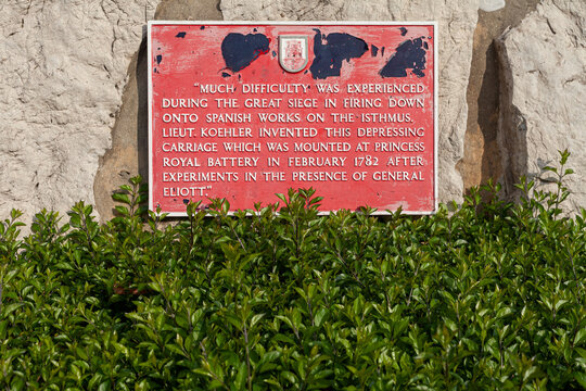 Commemorative Inscriptions In The British Colony Of Gibraltar