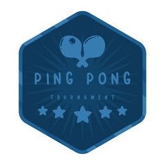ping pong tournament emblem