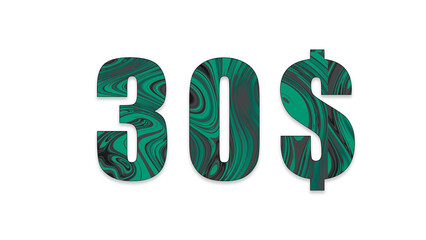 inscription of the text with the texture of waves of blue color numbers dollar usa currency