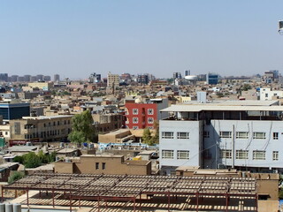 Obraz premium Modern city seen from the Citadel in Erbil, Kurdistan, Iraq