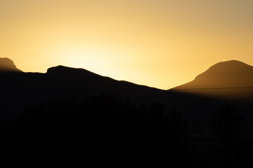 Obraz premium sunset in the mountains