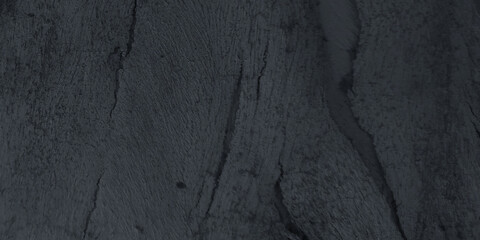Abstract old wood background, Dark grey black slate stone texture with various cracks and scratches, Black grunge texture for wallpaper, cover, card and any design.