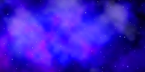 Light Purple vector texture with beautiful stars.
