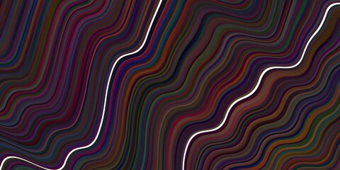 Obraz premium Dark Green, Red vector background with lines.