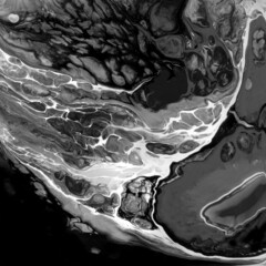 Abstract Marble Fluid Paint Texture Background