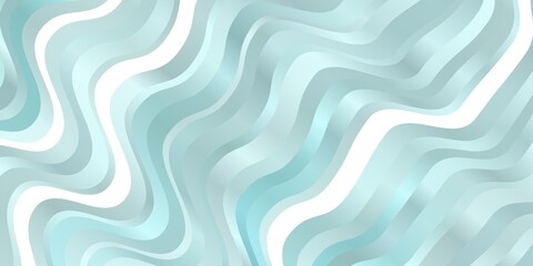 Light BLUE vector background with bent lines. - obrazy, fototapety, plakaty