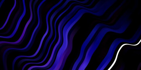 Dark Pink, Blue vector pattern with curves.