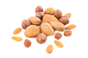 Almonds and hazelnuts