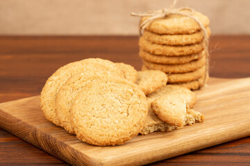 Oatmeal cookies with sesame seeds