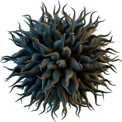 Naklejka na ściany i meble 3d Abstract Scientific Organic Cellular Virus Shape