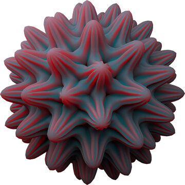Isolated Abstract Organic 3d Isolated Shape