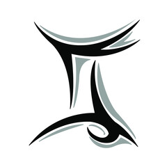 Good luck charms on white background