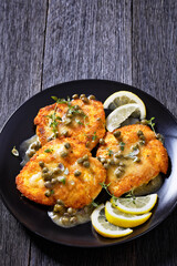 chicken piccata with lemon capers butter sauce
