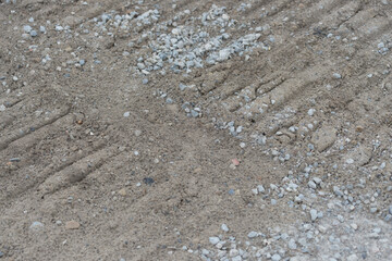 tracks in sand