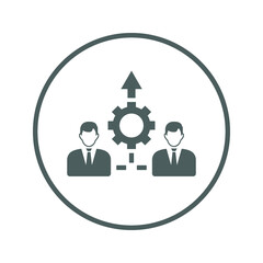 Collaboration, joint, venture icon. Gray vector graphics.