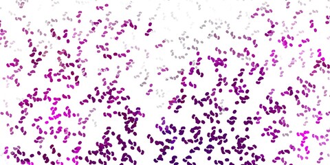 Fototapeta premium Light pink vector pattern with abstract shapes.