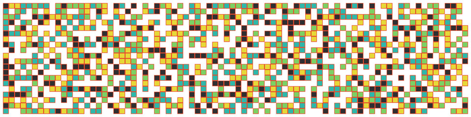 Fototapeta premium Offset Quads generative art background art illustration