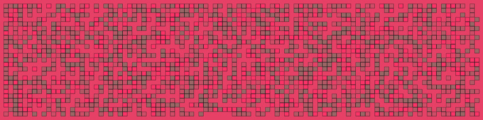 Fototapeta premium Offset Quads generative art background art illustration