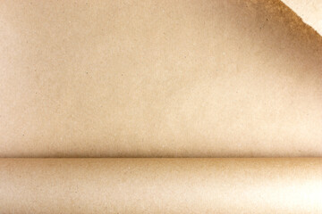 Craft paper roll texture with brown vintage colour and retro grunge texture