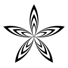 Fototapeta premium Abstract shapes on white background. Illustration.