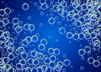 Bathtub foam. Detergent soap bubble and suds for bath. Shampoo.