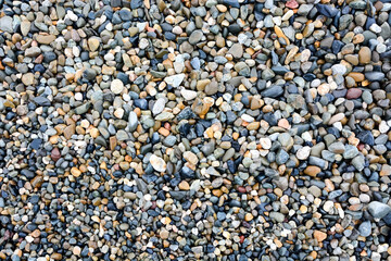 Pebbles at the sea shore- background