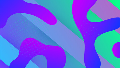 Fototapeta na wymiar Liquid Layout. Multicolor Composition. Graphic Frame. Modern Banner. Wavy Gradient Cover. 3d Landing Page. Purple Trendy Background. Dynamic Pattern. Violet Liquid Layout