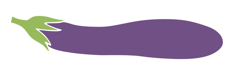 Long eggplant illustration