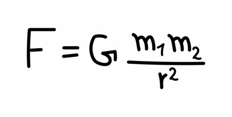 Newton's law of universal gravitation formula